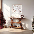 Modern Live Edge Wooden Console Table, Solid Slab Foyer Table, Minimalist Hallway Entryway Table for Living Room