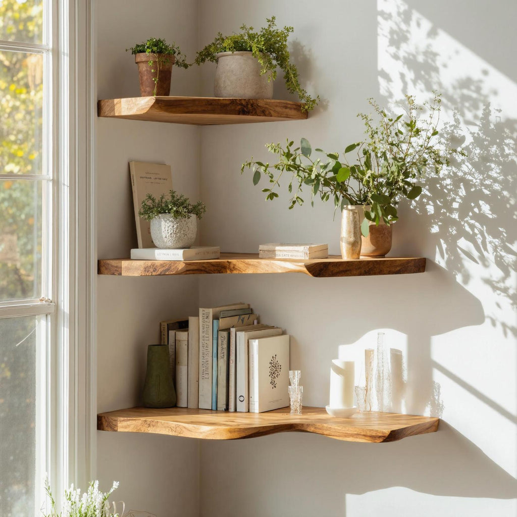 Handcrafted Corner Bookshelf Indoor Design Ideas SILDTCN090