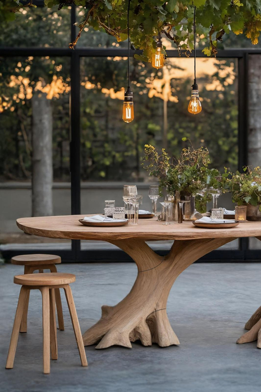 Mid-Century Wood Dining Table, Small Square Kitchen Table for Cozy Dining Nook & Apartment, Handcrafted Furniture
