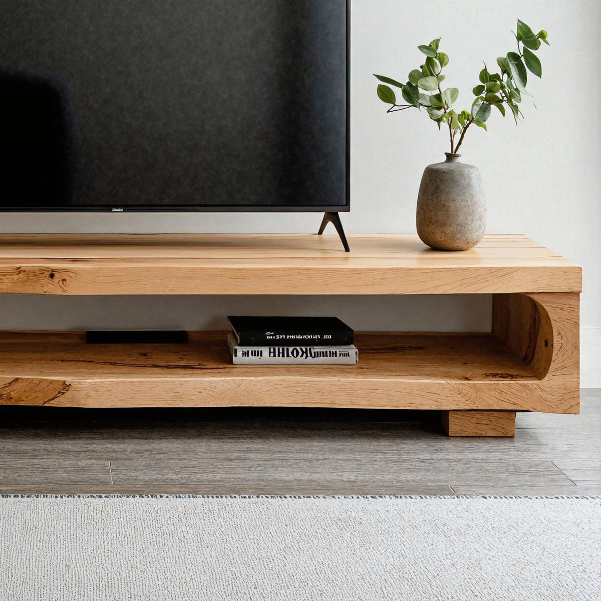 Handcrafted TV Console Rustic TV Cabinet Stand