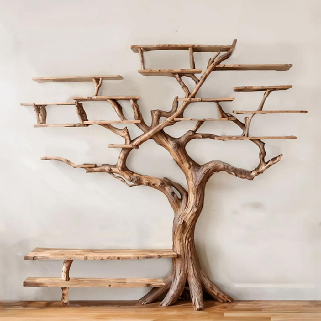 Tree Bookshelf Solid Wood Bookcase