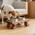 Handcrafted Feeding Stand For Dog Kitchen Corner