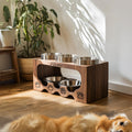 Handcrafted Elevated Pet Food Stand For Dogs SILDTTRDBS012