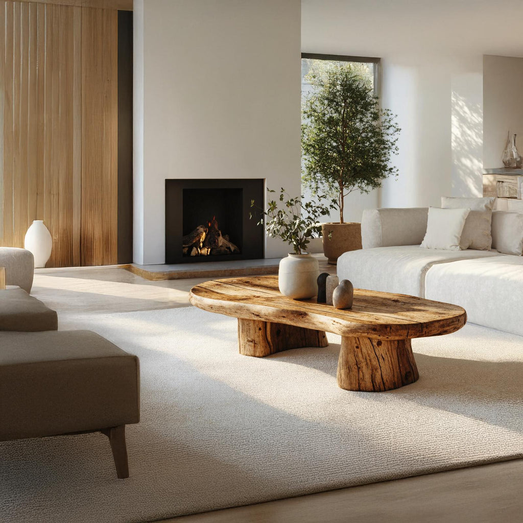 Modern Minimalist Wood Coffee Table For Home