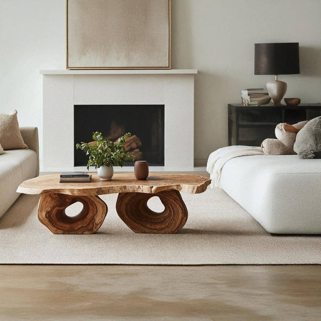 Antique Wood Coffee Table For Vintage Home Interiors