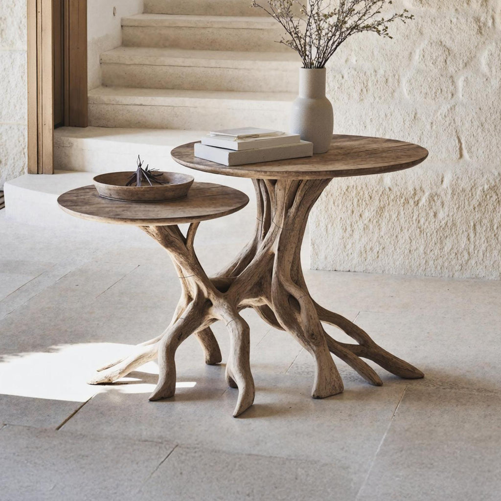 Mid Century Live Edge End Table Home Decor
