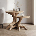 Mid Century Solid Wood End Table For Living Room