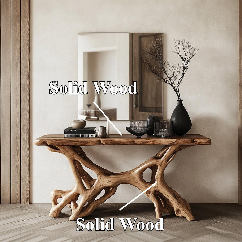 Rustic Console Table Handcrafted SILDTCS043