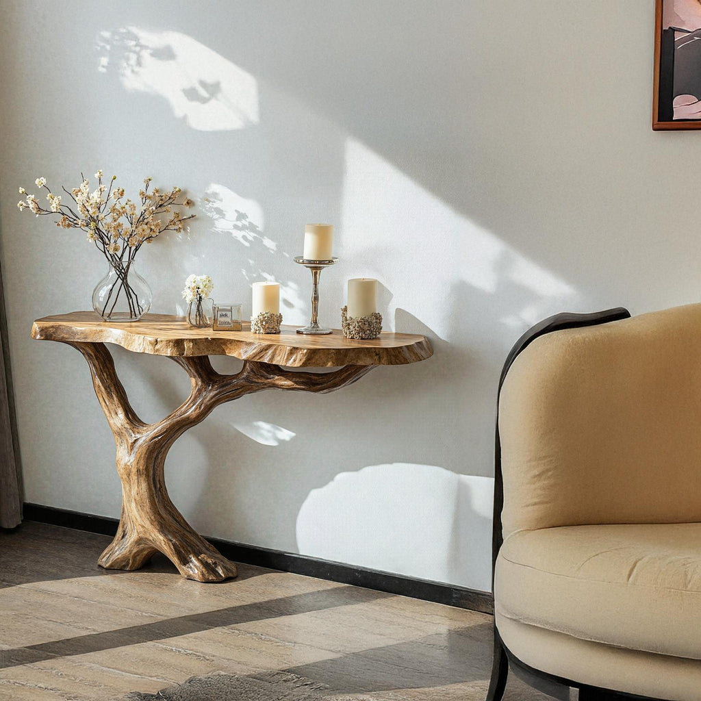 Farmhouse Console Table For Cozy Hallway Decor