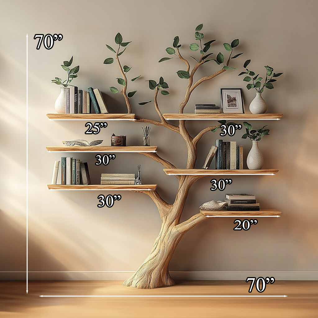 Tree Branch Shelves Wall Mounted Floating Shelf