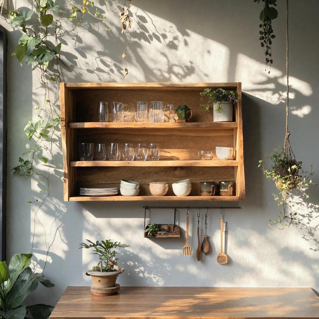 Mid Century Wooden Kitchen Cabinet For Kitchen Decor