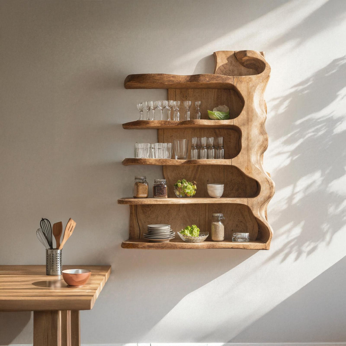 Vintage Solid Wood Kitchen Storage For Kitchen Design