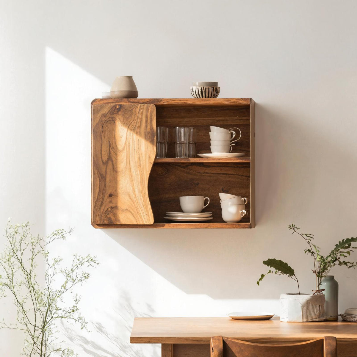 Mid Century Wooden Kitchen Cabinet For Furniture Decor