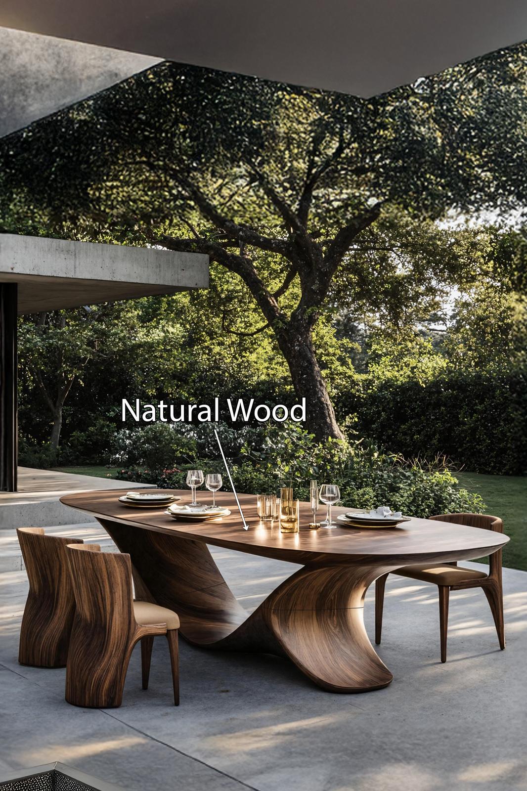 Rustic Wood Table For Natural Home Furnishing SILDTTNDN013