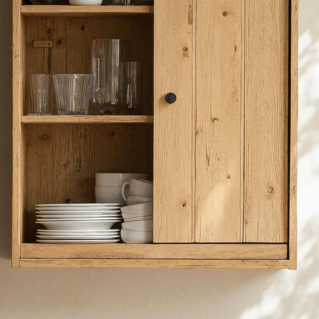 Farmhouse Wooden Kitchen Cabinet For Kitchen Design