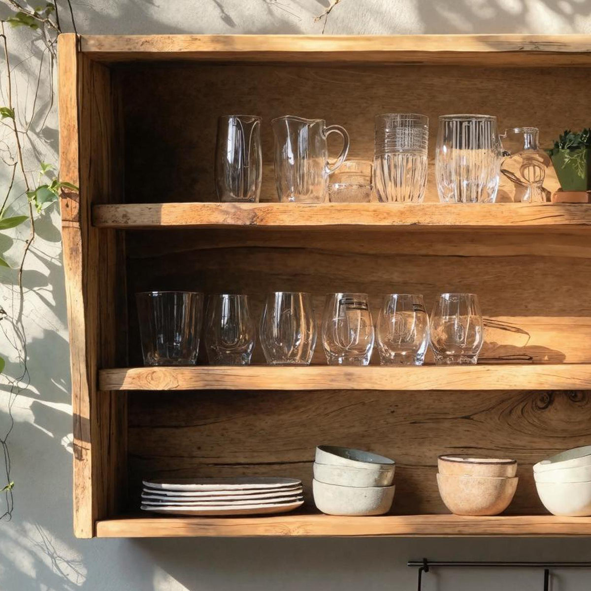 Mid Century Wooden Kitchen Cabinet For Kitchen Decor