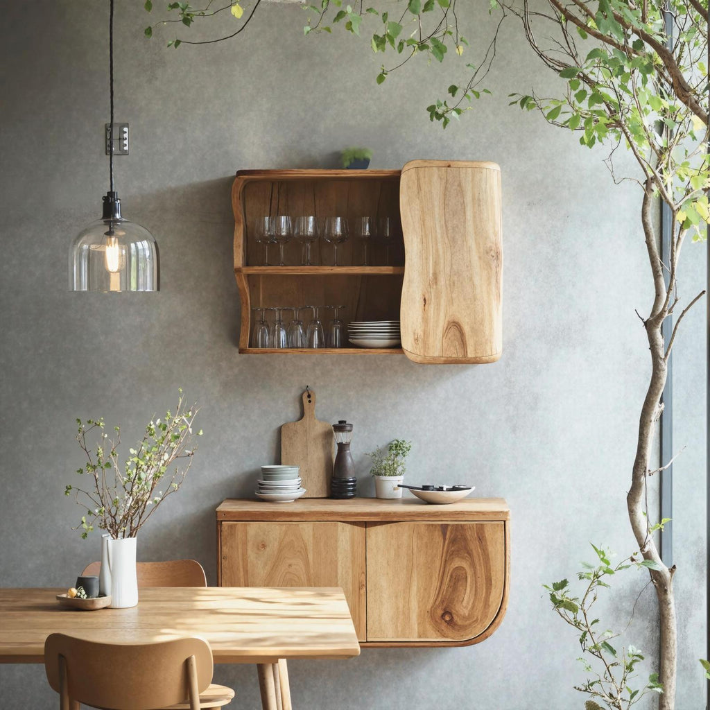 Farmhouse Wooden Kitchen Cabinet For Kitchen