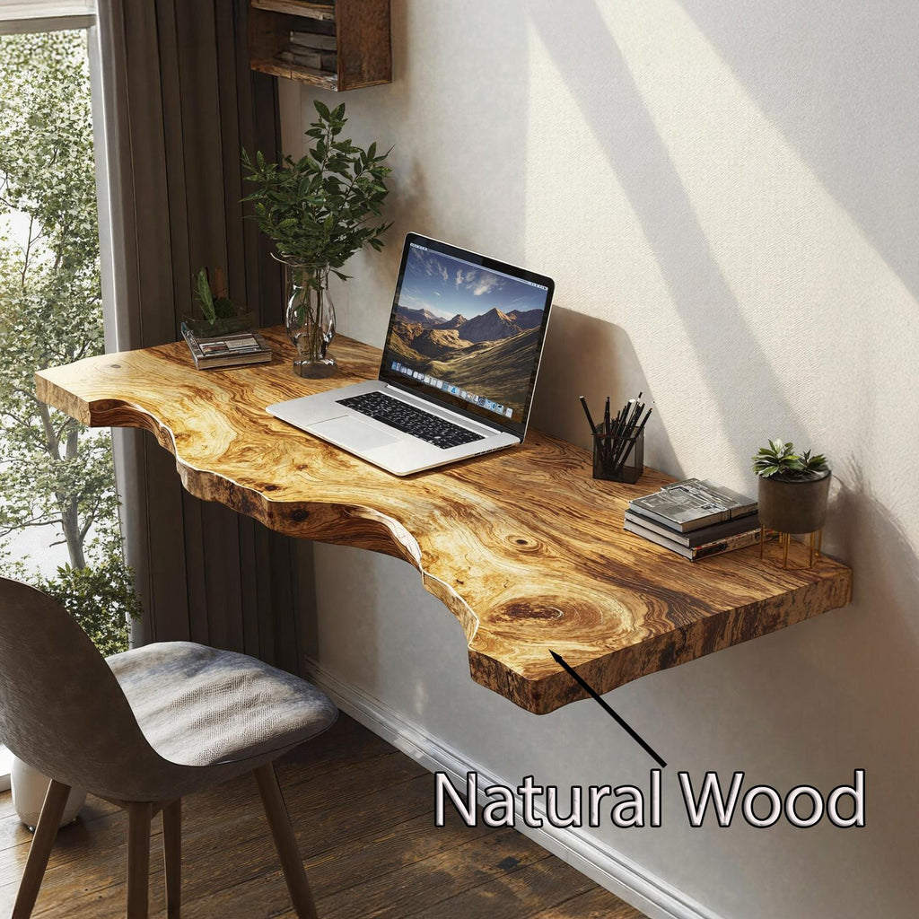 Vintage Wooden Floating Table For Classic Interior Refinement
