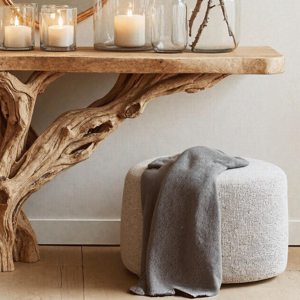 Narrow Christmas Floating Console Table Wooden SILDTCSC007