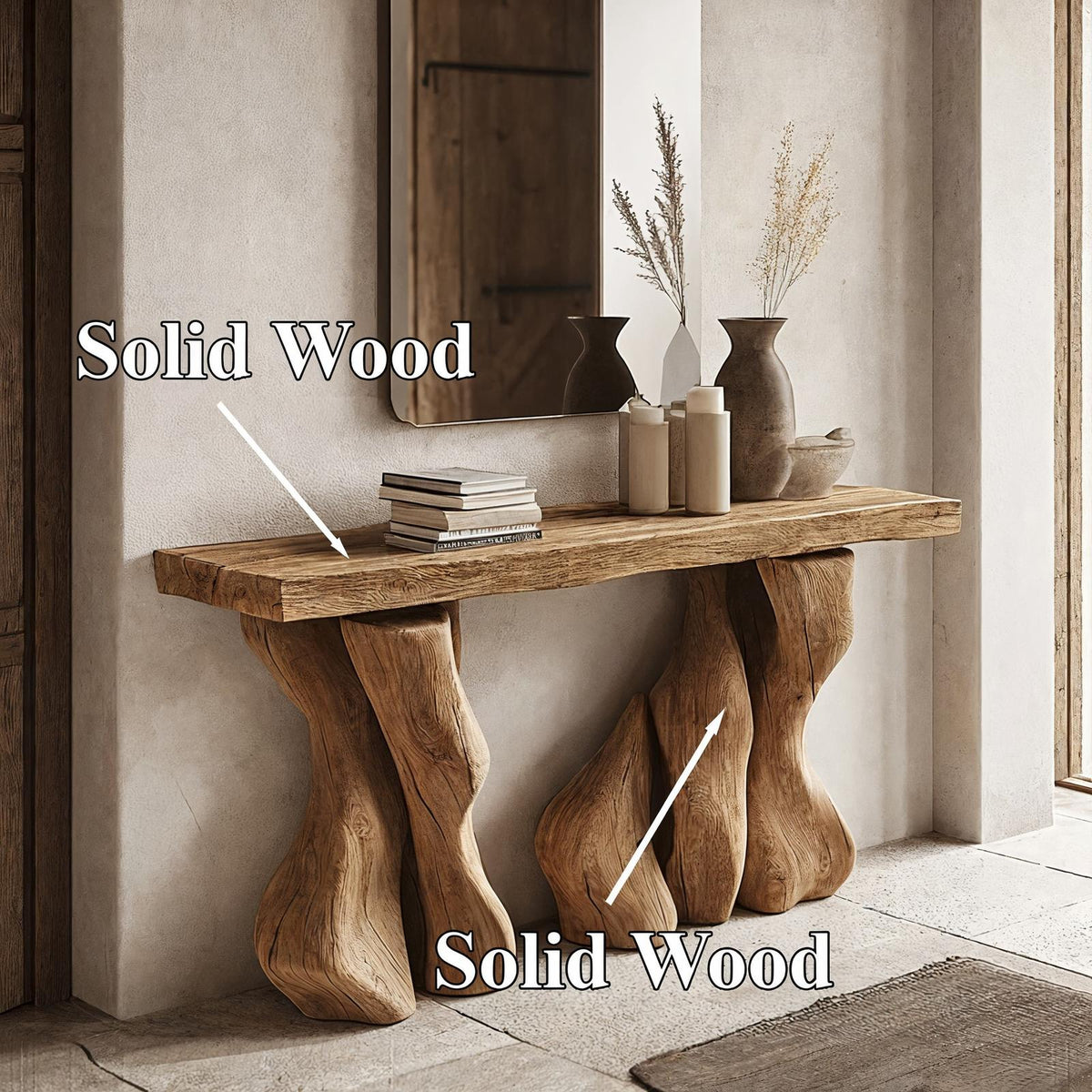 Rustic Entry Console Table SILDTCS028