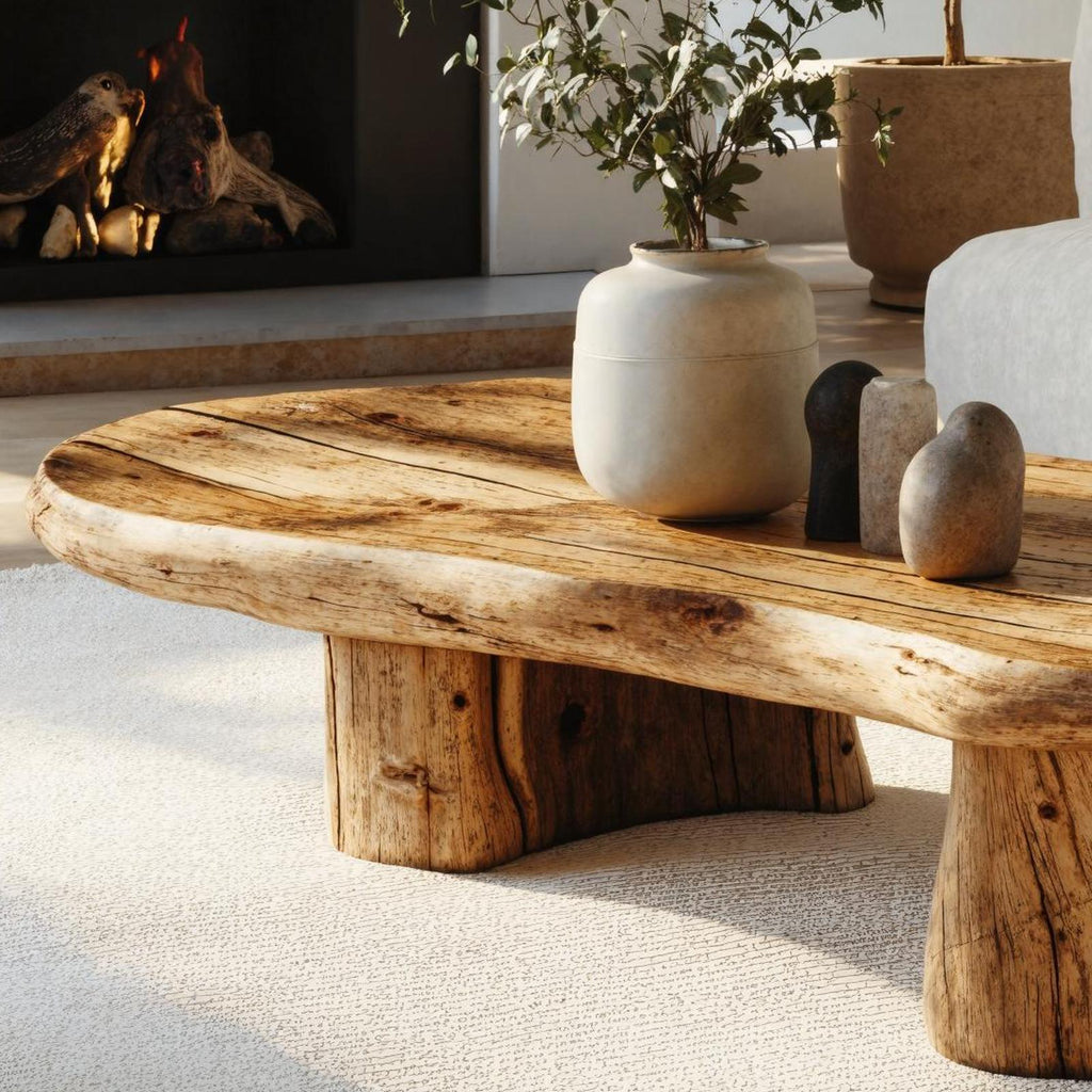 Modern Minimalist Wood Coffee Table For Home