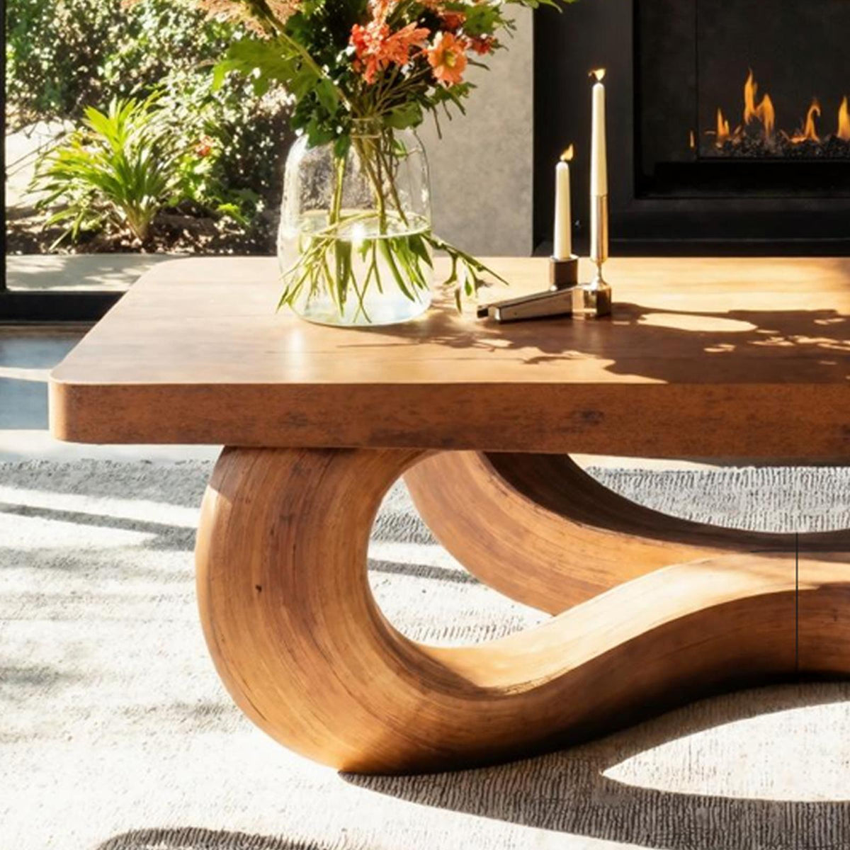 Rustic Solid Wood Table For Eclectic Interiors SILDTTNCF023