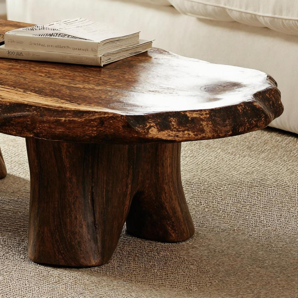 Rustic Wood Coffee Table For Living Room Decor