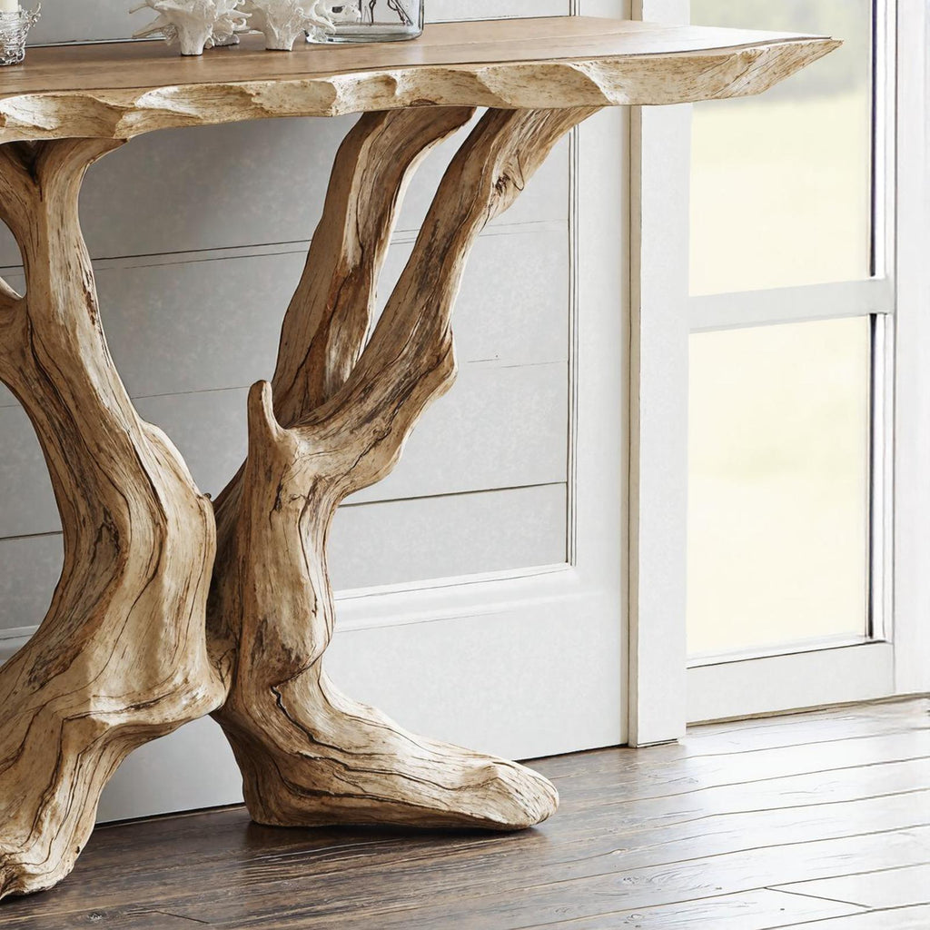 Live Edge Side Table Handcrafted For Vintage Interiors