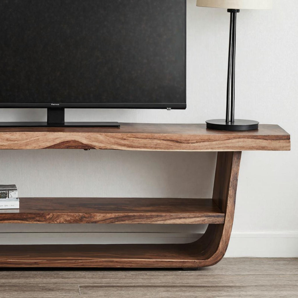 Wooden TV Stand Farmhouse Media Console