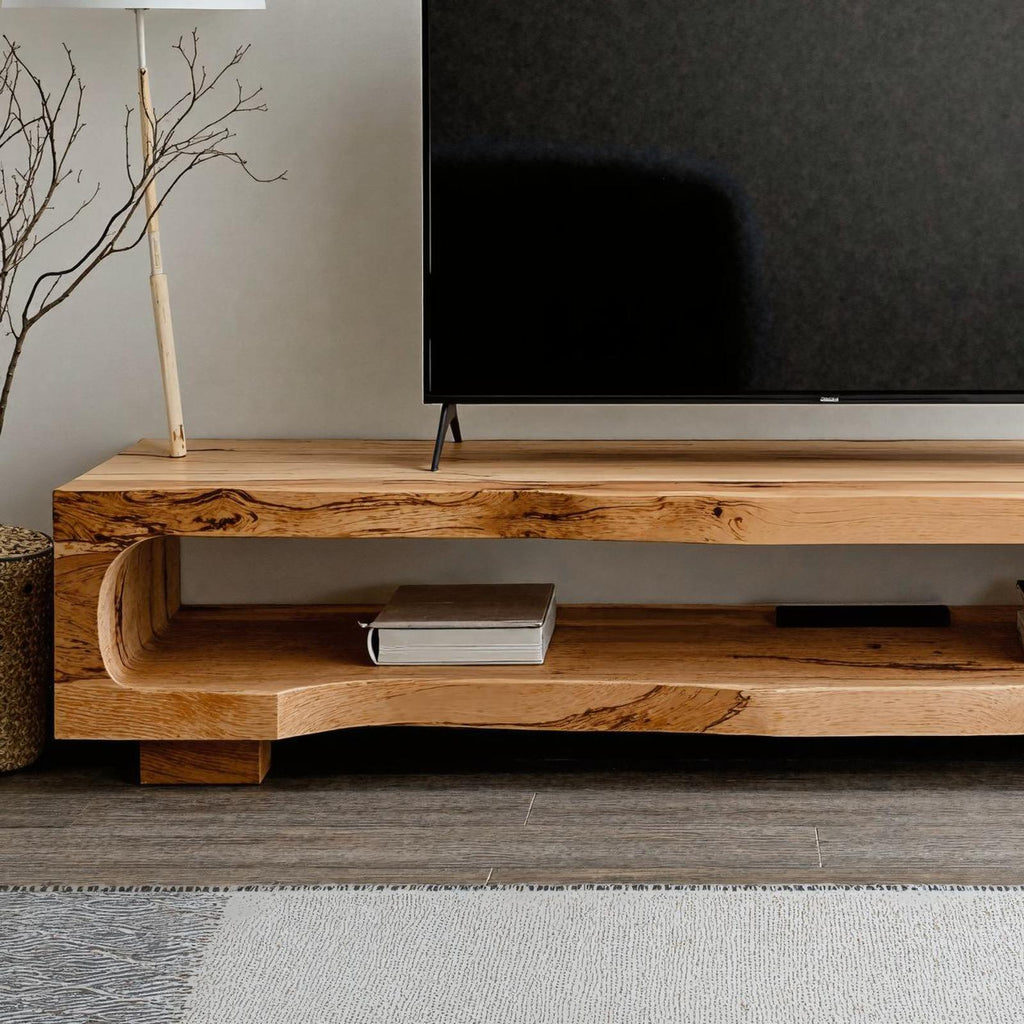 Handcrafted TV Console Rustic TV Cabinet Stand