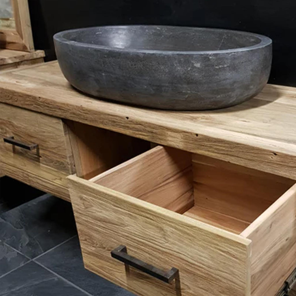Reclaimed Wood Solid Bathroom Vanity