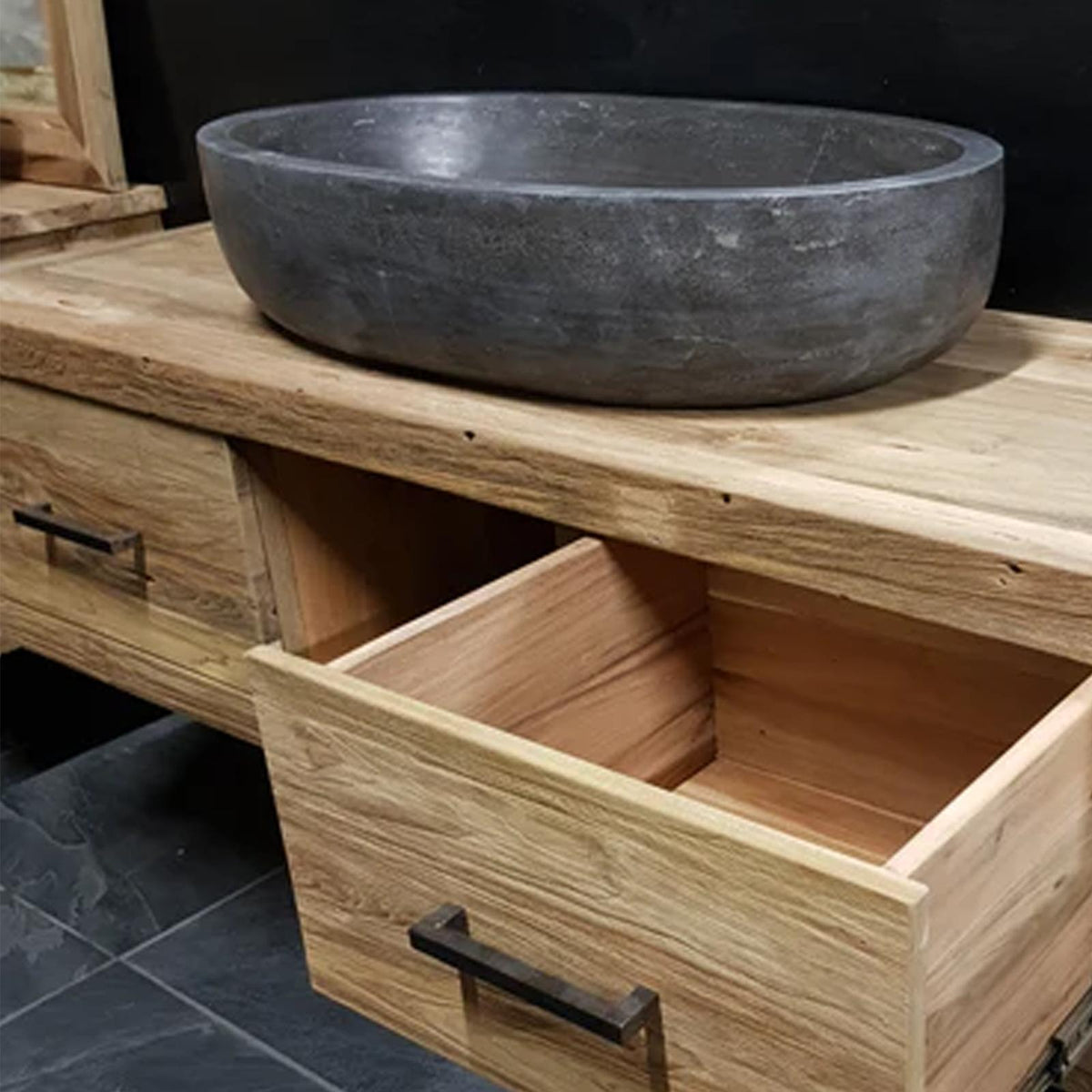 Reclaimed Wood Solid Bathroom Vanity