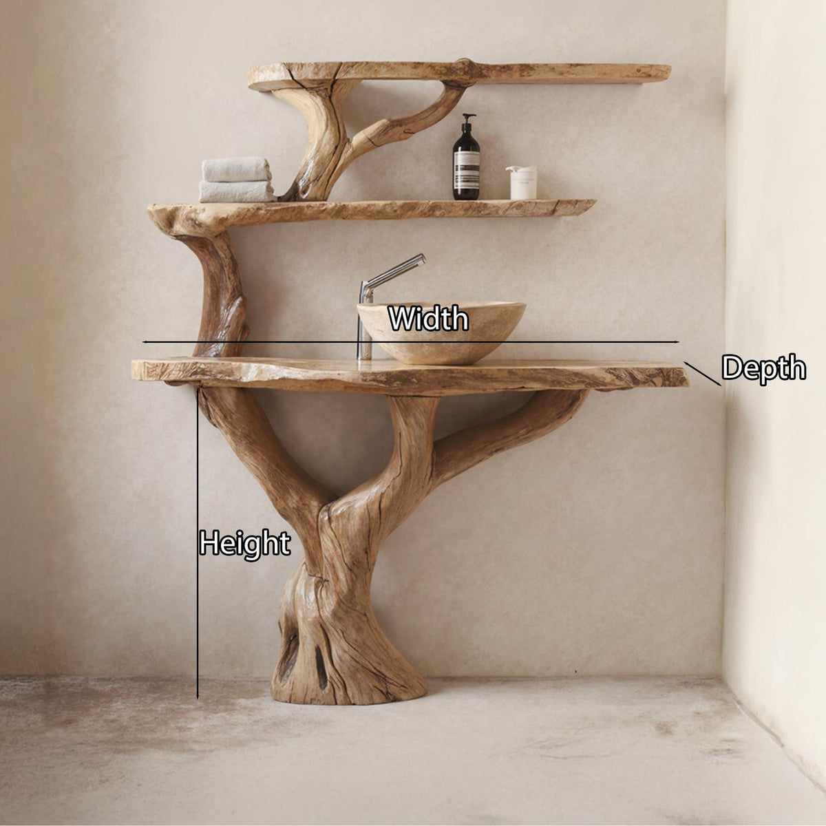 Live Edge Vanity Bathroom SILDTBRV009