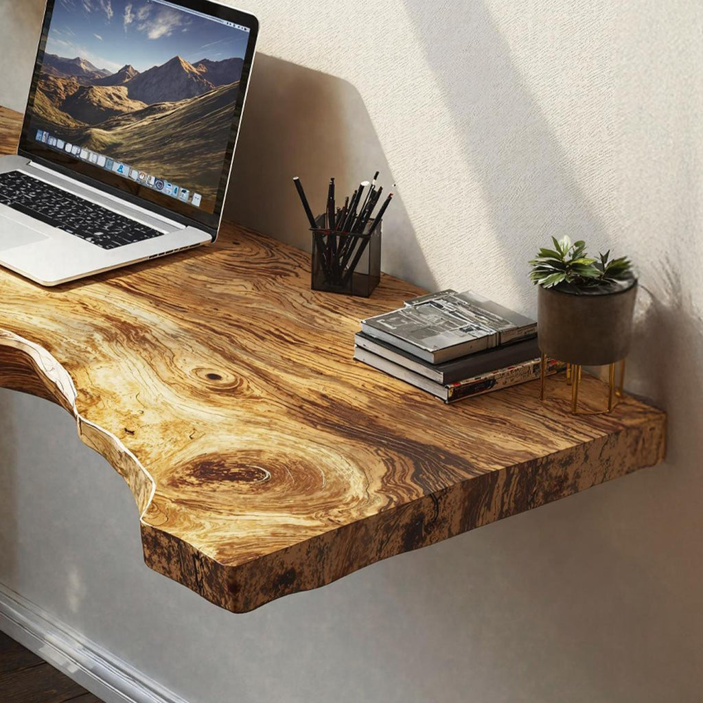 Vintage Wooden Floating Table For Classic Interior Refinement