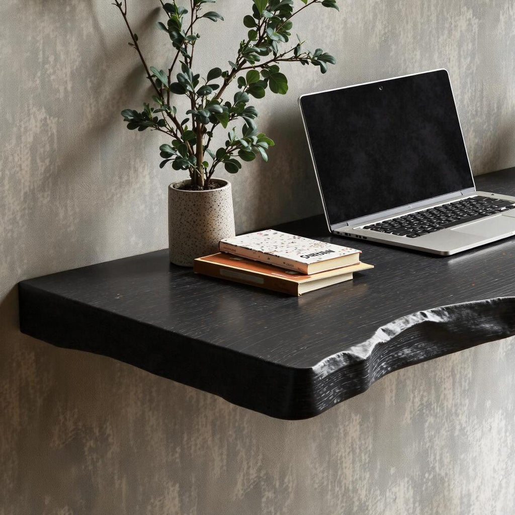 Farmhouse Wooden Floating Table For Furniture Decor