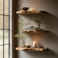 Handcrafted Live Edge Floating Bookshelf Unique Home Decor SILDTFL161