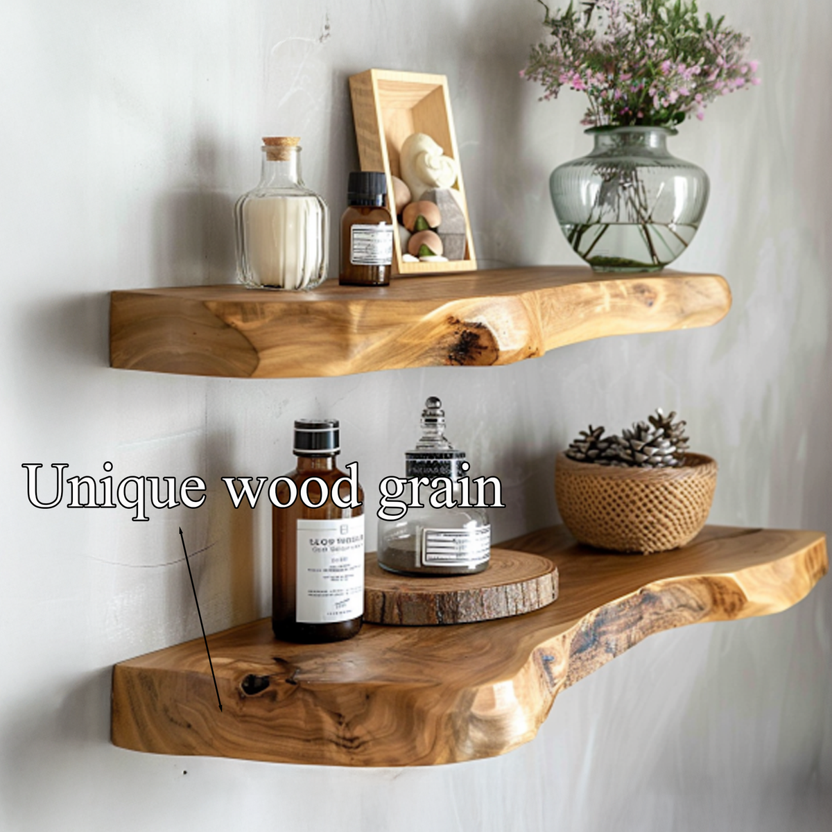 Vintage Floating Shelves Assembly Crafts Custom Decor Home Gift
