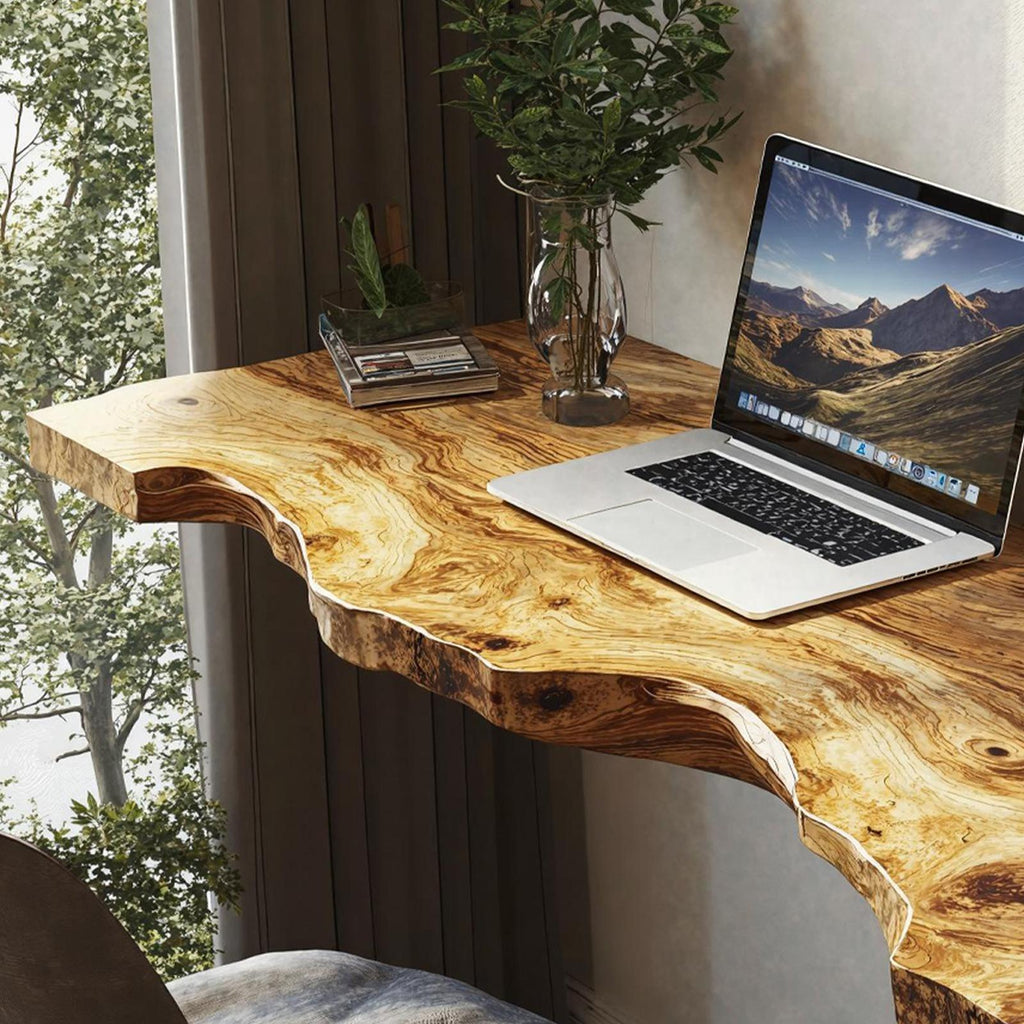 Vintage Wooden Floating Table For Classic Interior Refinement