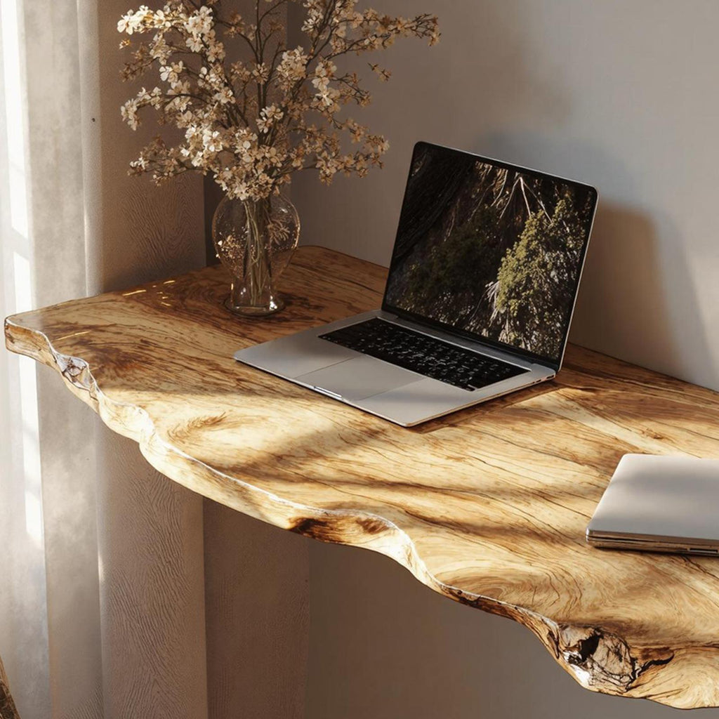 Vintage Wooden Floating Table For Stylish Living Room Furniture
