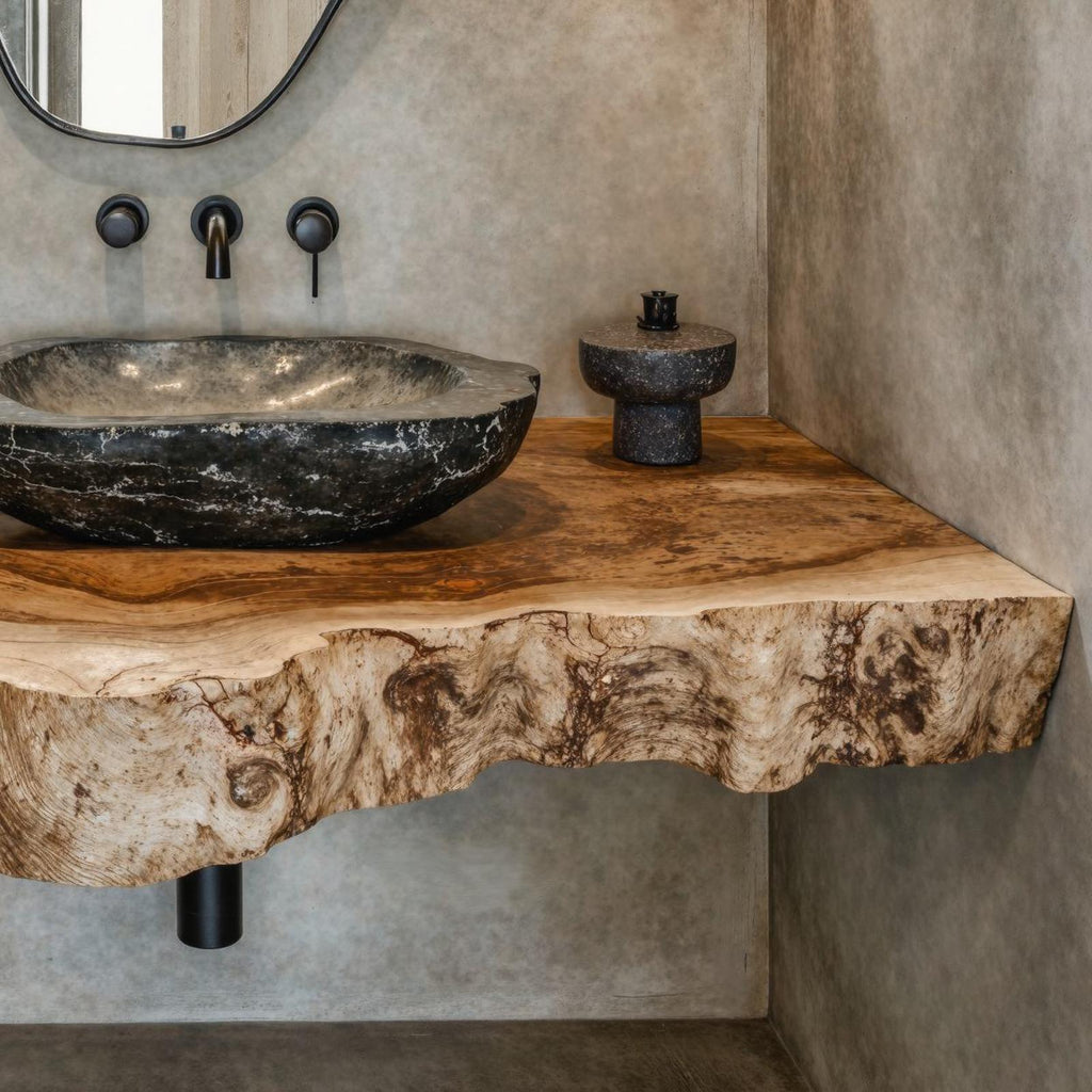 Farmhouse Style Floating Vanity Shelf For Cozy Bathrooms