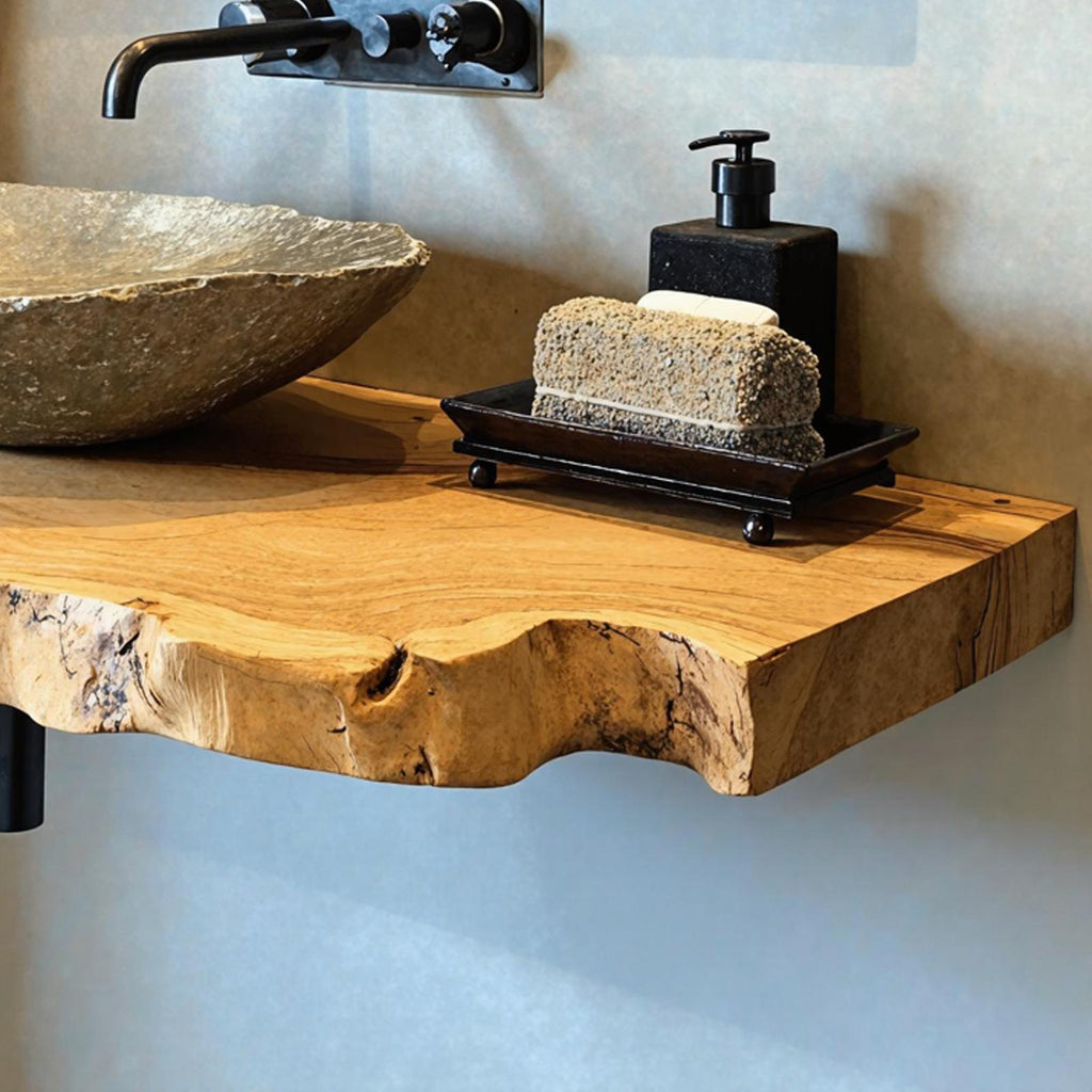 Floating Wood Bathroom Shelf SILDTBRV033
