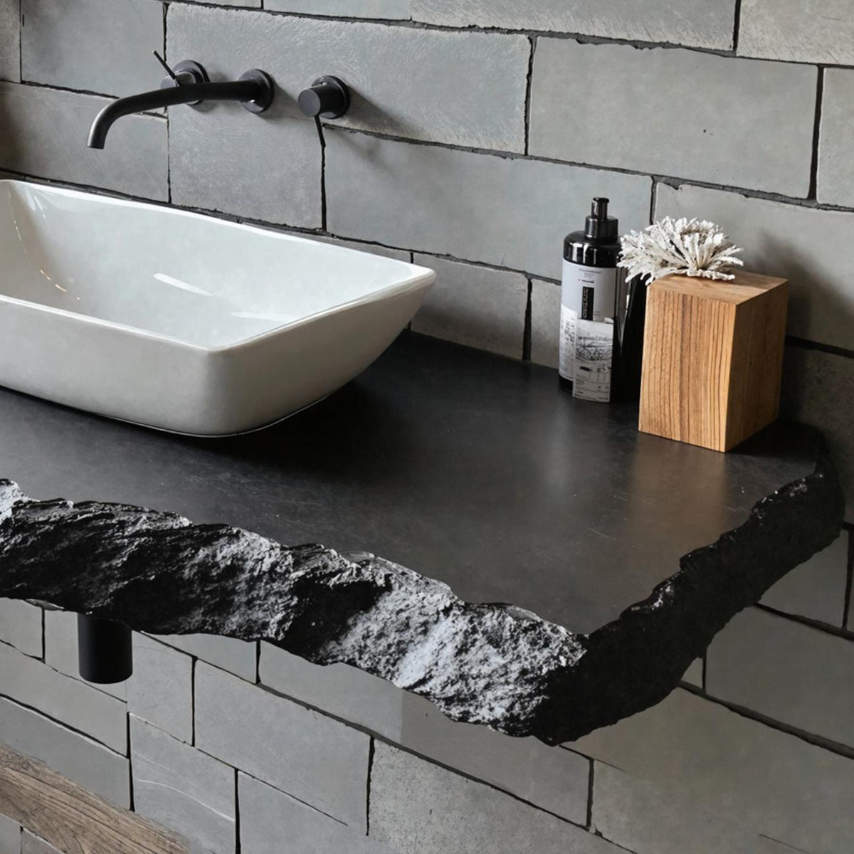 Live Edge Natural Bathroom Vanity SILDTBRV024