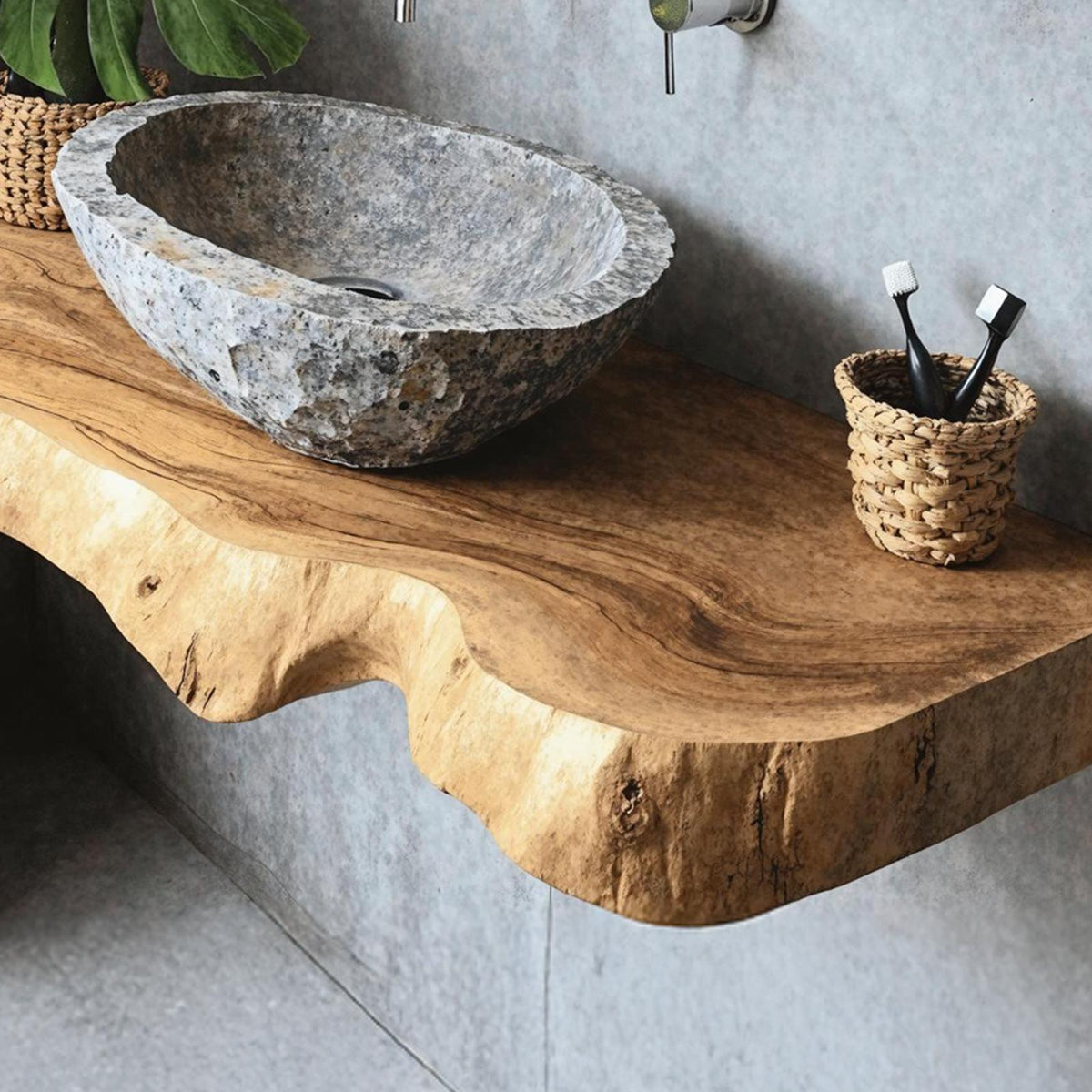 Farmhouse Wooden Floating Vanity For Furniture Decor SILDTBRV189