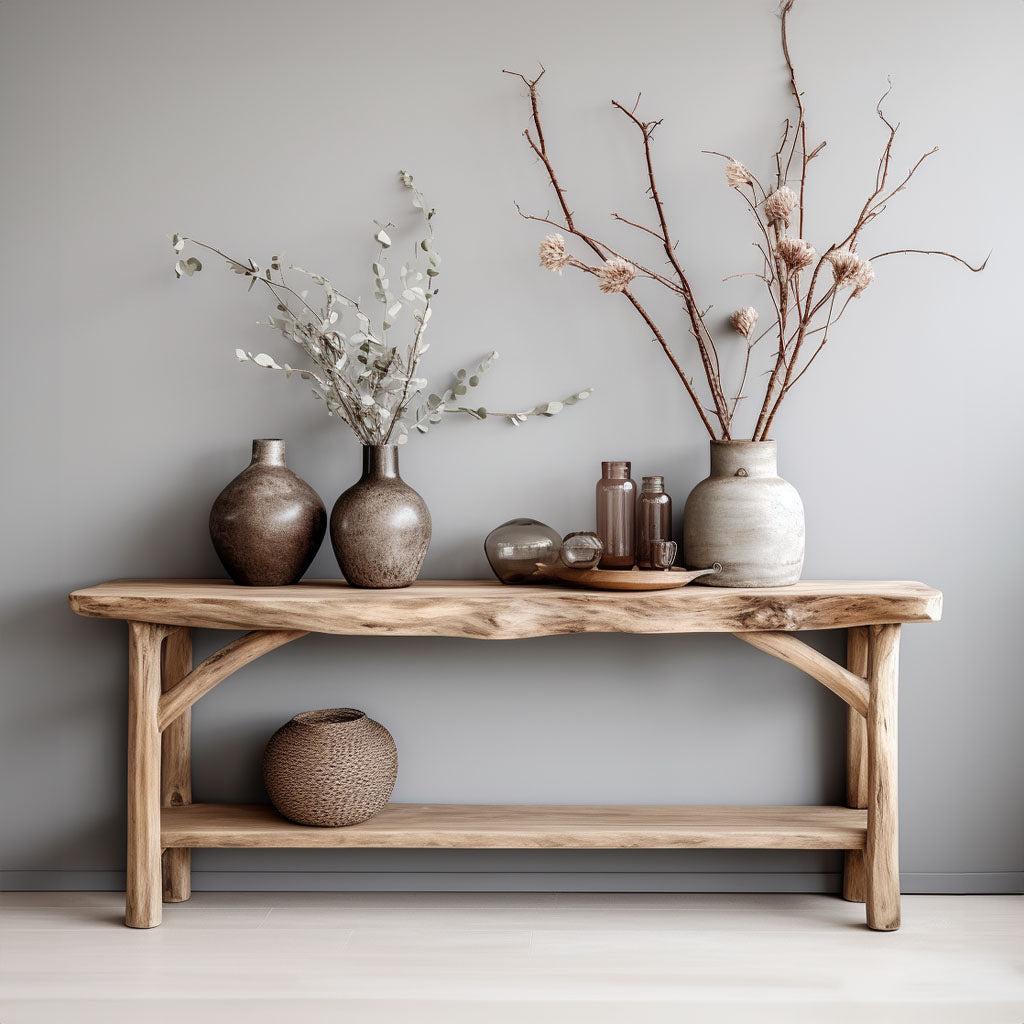 Custom Farmhouse Console Table For Rustic Home Decor