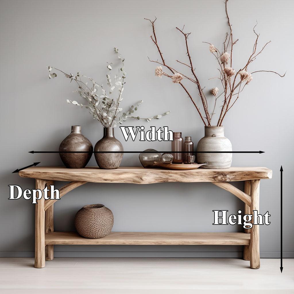 Custom Farmhouse Console Table For Rustic Home Decor SILDTCS008