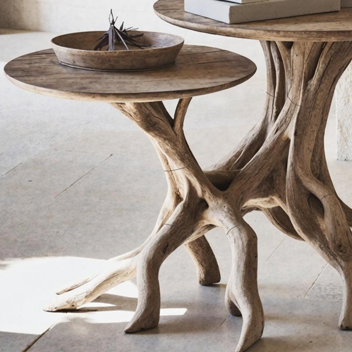 Mid Century Live Edge End Table Home Decor