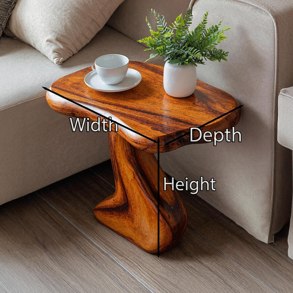 Farmhouse Wooden End Table For Cozy Furniture Decor