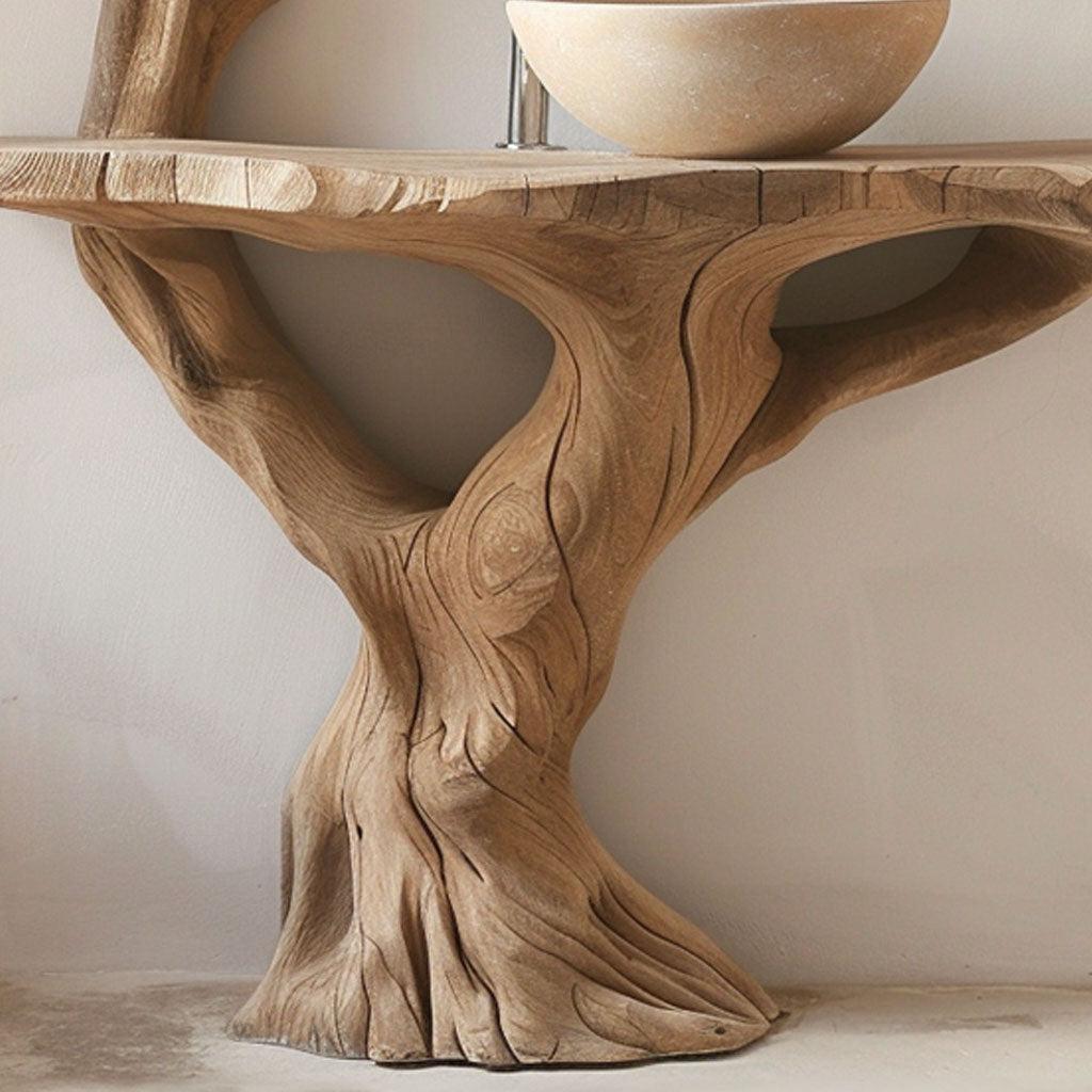 Floating Wood Bathroom Vanity SILDTBRV055