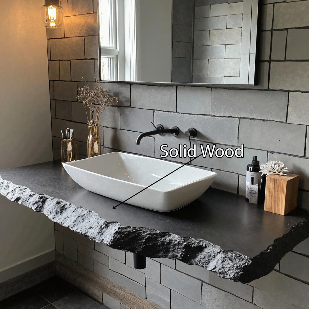 Live Edge Natural Bathroom Vanity SILDTBRV024