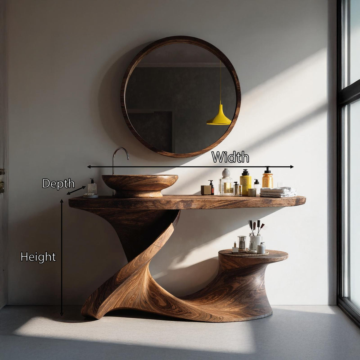Rustic Vanity For Cozy Bathroom Interior Design
